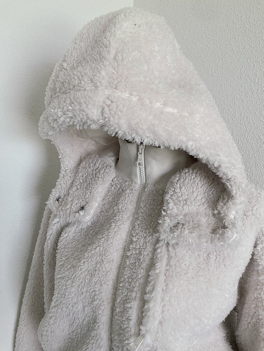 Beyond Yoga Adventure Faux Shearling Hoodie Sherpa Jacket XS Casual Athleisure - Picture 9 of 17